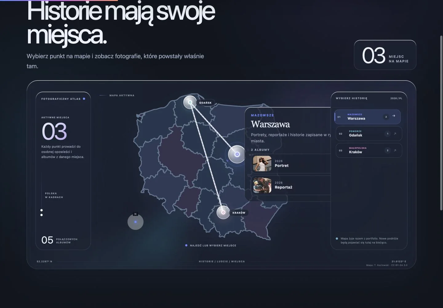Mapa historii — Jakub Wosik — portfolio fotograficzne